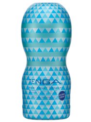 Нереалистичный мастурбатор Tenga Vacuum Cup - Extra Cool Edition, 15,5 см, ТПЭ, белый