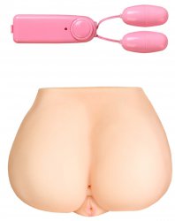 Реалистичный мастурбатор вагина и анус TOYFA Juicy Pussy Monique с вибрацией - телесный
