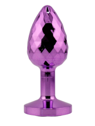 Фиолетовая алюминиевая анальная пробка Small