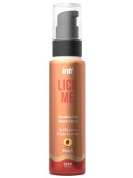 Массажный гель Intt LICK ME, разогревающий, съедобный, персик, 50 мл