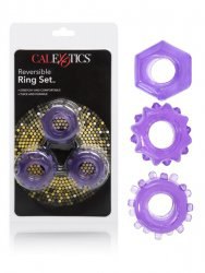 Набор плотных двухсторонних колец для поддержания эрекции Reversible Ring Set – фиолетовый