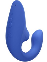 Вибратор-кролик Womanizer Blend с бесконтактной клиторальной стимуляцией, голубой