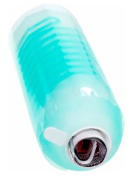 Нереалистичный мастурбатор Tenga Spinner Pixel, 13 см, ТПЭ, голубой 