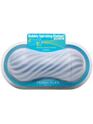 Нереалистичный мастурбатор Tenga Flex Bubbly Blue, 20 см, ТПЭ, голубой