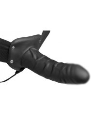 Полый фаллопротез Erection Assist, 15,2 см, силикон, черный