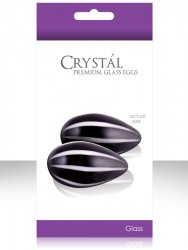 Вагинальные шарики из стекла Crystal Premium Glass - Black