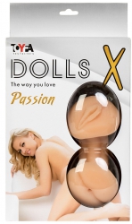 Надувная секс-кукла TOYFA Dolls-X Hannah с реалистичной вставкой - телесный