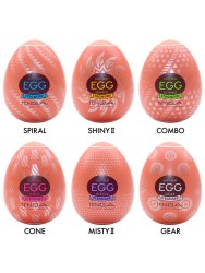 Набор компактных мастурбаторов Tenga Egg Variety Pack V, 6,1 см, ТПЭ, белый