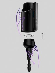 Адаптер под фаллоимитатор Kiiroo Keon, 19,5 см, черный