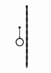 Стимулятор уретры с кольцом на головку Silicone Plug & Cock Ring Set