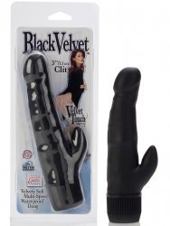 Вибромассажер Black Velvet 5 Clit Stimulator со стимуляцией клитора – черный