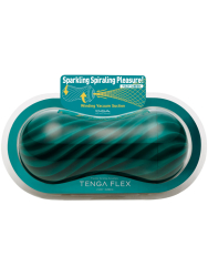 Нереалистичный мастурбатор Tenga Flex Fizzy Green, 20 см, ТПЭ, зеленый
