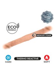 Реалистичный фаллоимитатор SILEXD Model 1, двусторонний, 42,5 см, силикон, телесный