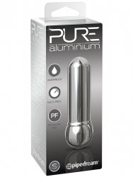 Вибромассажер Pure Aluminium Small Silver – серебристый