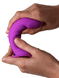 Нереалистичный фаллоимитатор Adrien lastic Hitsens 6, 13,5 см, силикон, фиолетовый