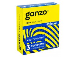 Классические презервативы GANZO (3шт.)