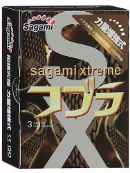 Латексные презервативы Sagami Xtreme Cobra - 3 шт.
