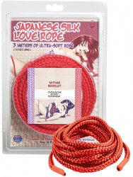 Веревка для связывания TLC Japanese Silk Love Rope 3 м – красная