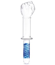Необычный фаллоимитатор Glas Glass Fist, 28 см, в форме кулака, стекло