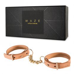 Узкие браслеты-наручники Maze Thin Handcuffs – коричневый