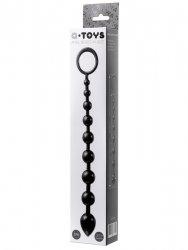 Анальная цепочка из шариков TOYFA A-Toys M – черный