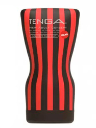 Нереалистичный мастурбатор Tenga Soft Case Cup Strong, 15,5 см, ТПЭ, красно-черный