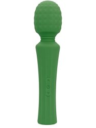 Мощный вибратор WAND - Green Mumba, 20,5 см, 10 скоростей, силикон, зеленый