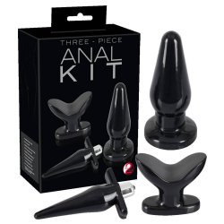 Набор анальных втулок Anal Kit - черный