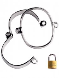 Металлические наручники TOYFA Metal 5 х 7 см – серебристый