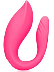 Парный вибратор Couple Toy with Remote Control, с пультом Д/У, 10 см, 10 скоростей, розовый