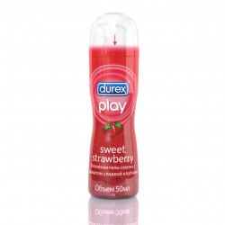 Гель-смазка Durex Play Sweet Strawberry с ароматом клубники – 50 мл