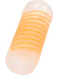 Нереалистичный мастурбатор Tenga Spinner Beads, 13 см, ТПЭ, оранжевый