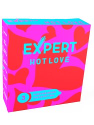 Гладкие презервативы EXPERT Hot Love, с разогревающим эффектом, 3 шт