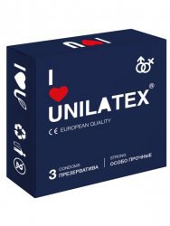 Сверхпрочные презервативы Unilatex Extra Strong - 3 шт