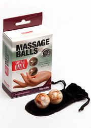 Вагинальные шарики Sitabella Massage Balls из натурального камня оникс