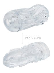 Нереалистичный мастурбатор Sauce Black Pepper, 16 см, ТПЕ, черный