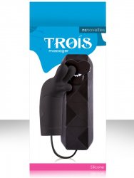 Мини-вибратор Trois Massager - Black