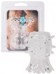 Насадка на пенис Silicon Tickler Cock Ring открытая – прозрачная