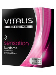 Презервативы Vitalis №3 Sensation с кольцами и точками