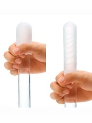 Нереалистичный мастурбатор Tenga Pocket Cold Spark, 7,5 см, ТПЕ, голубой