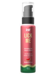 Массажный гель Intt LICK ME, разогревающий, съедобный, арбуз, 50 мл
