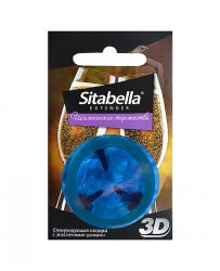 Насадка-презерватив Sitabella 3D с эластичными усиками – Шампанское торжество