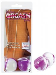 Вагинальные шарики Duotone Orgasm Balls – бело-фиолетовый