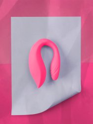 Парный вибратор Couple Toy with Remote Control, с пультом Д/У, 10 см, 10 скоростей, розовый