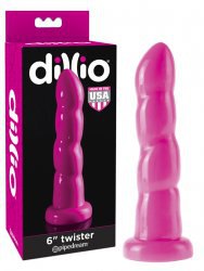Стимулятор-насадка на присоске Dillio 6 Twister – розовый
