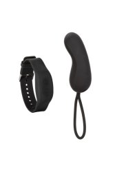 Виброяйцо Wristband Remote Curve с пультом-браслетом, черное