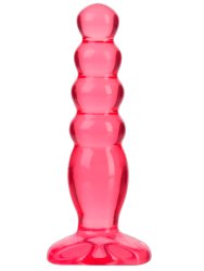 Набор: анальные пробки Crystal Jellies - Anal Trainer Kit, 2 шт, ПВХ, розовый