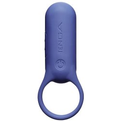 Эрекционное кольцо Tenga paiRING+ с усиленной вибрацией, индиго