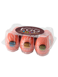 Набор компактных мастурбаторов Tenga Egg Variety Pack V, 6,1 см, ТПЭ, белый