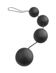 Анальная цепочка из 4 шариков из силикона Deluxe Vibro Balls